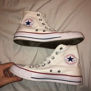 white high top converse